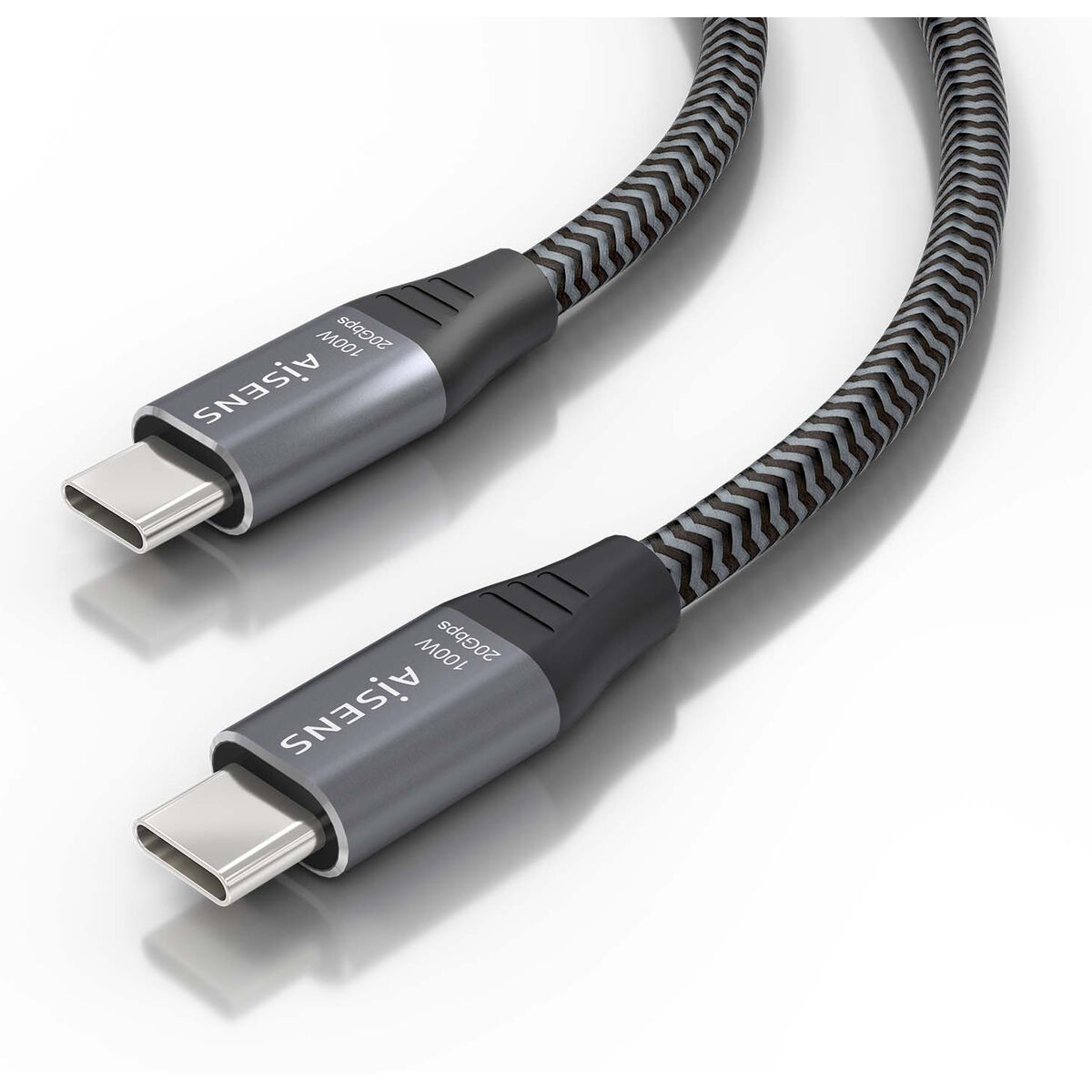 USB-C till USB-C Kabel Aisens A107-0875 3 m Grå